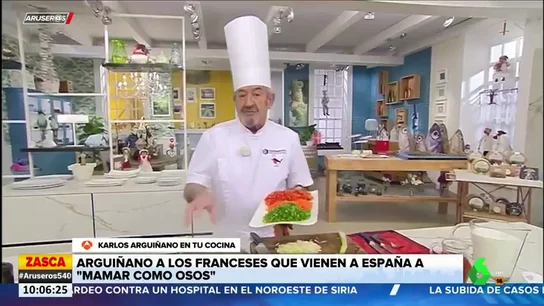 El enfado de Arguiñano por las medidas sanitarias: "Los franceses vienen aquí a mamarse como osos" El enfado de Arguiñano por las medidas sanitarias: "Los franceses vienen aquí a mamarse como osos"