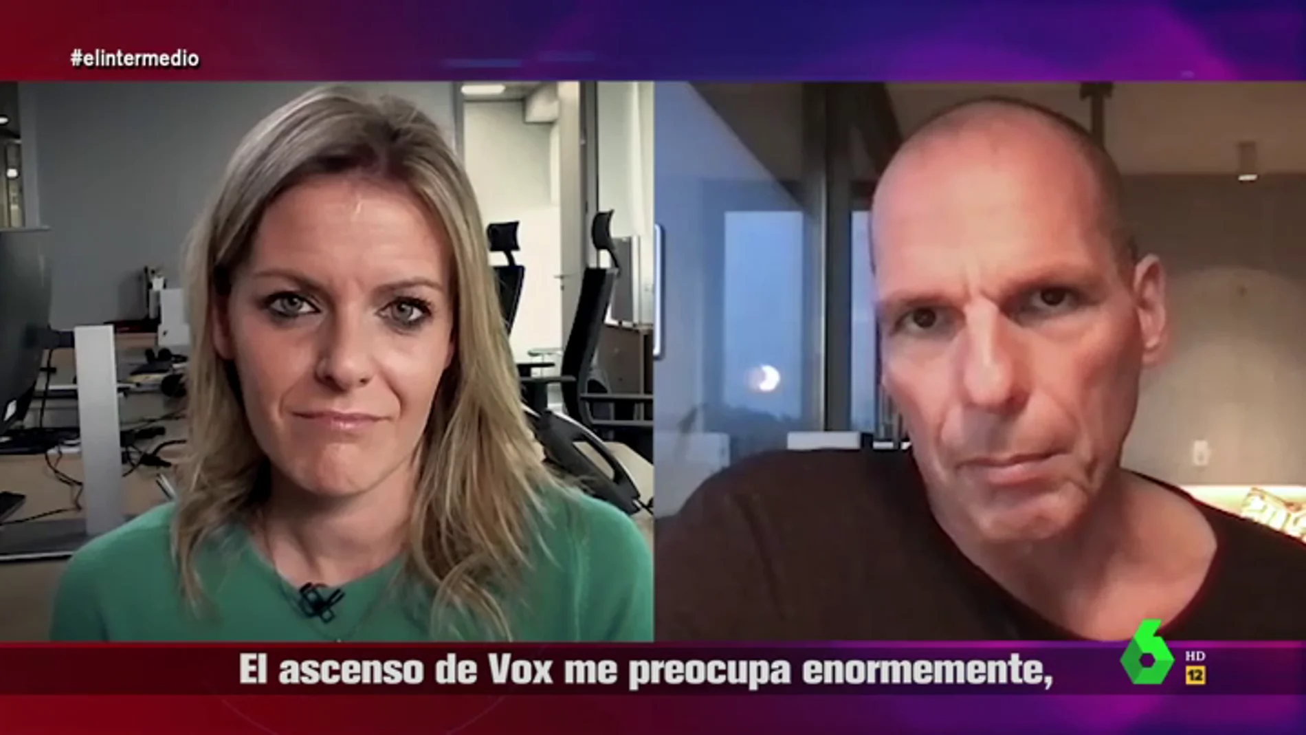 La preocupación de Varoufakis por Vox: "Cuando aumenta la sensación de humillación es muy fácil que las democracias se envenenen"