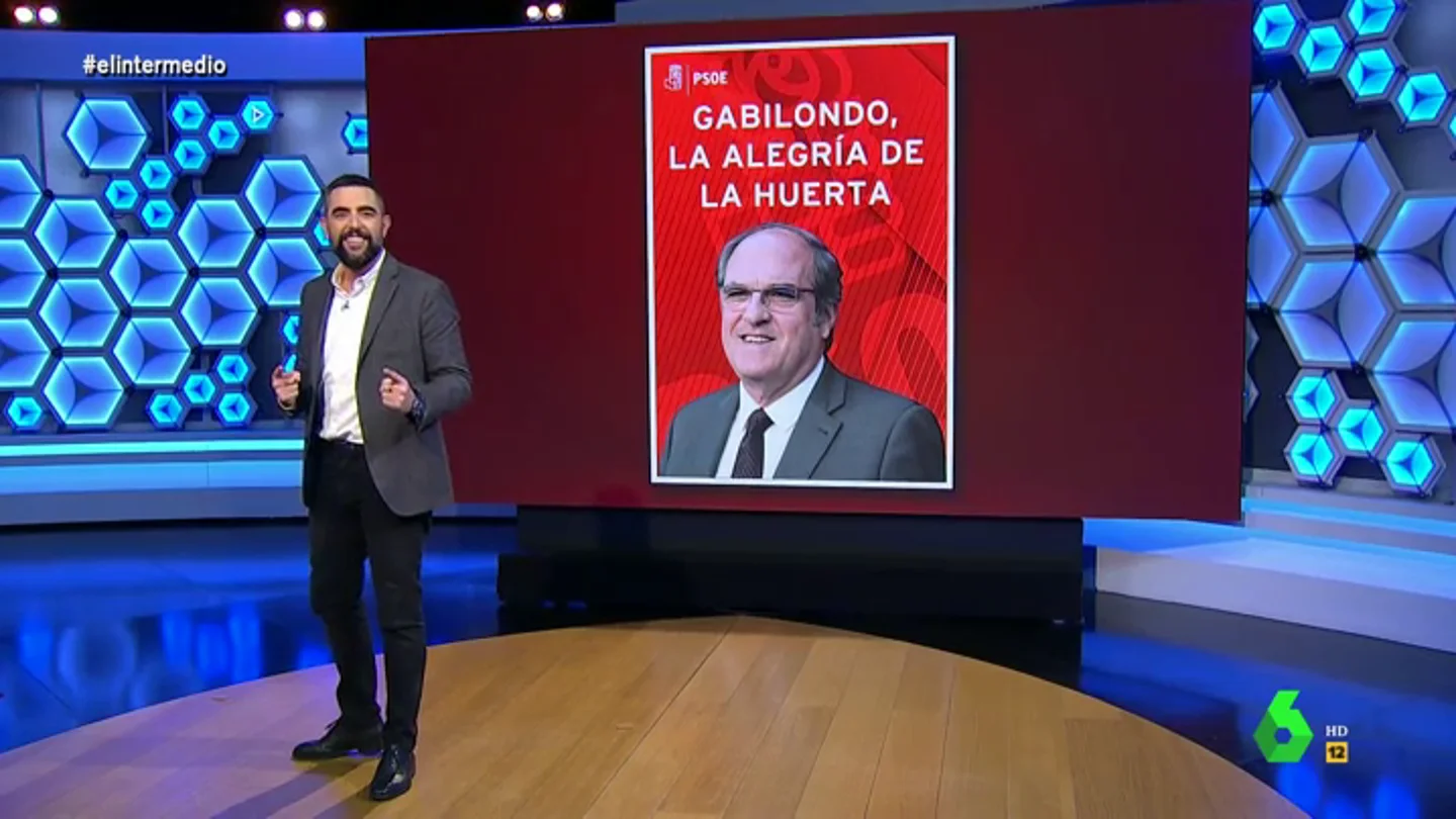 "Gabilondo, la alegría de la huerta": el "exagerado" lema de campaña que Dani Mateo sugiera al PSOE de Madrid "Gabilondo, la alegría de la huerta": el "exagerado" lema de campaña que Dani Mateo sugiera al PSOE de Madrid