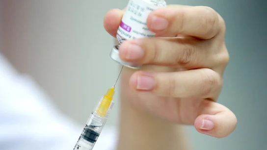 Una vacuna de AstraZeneca. Una vacuna de AstraZeneca.