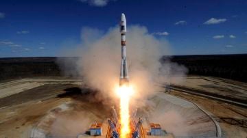 El cohete portador Soyuz-2.1a en un lanzamiento