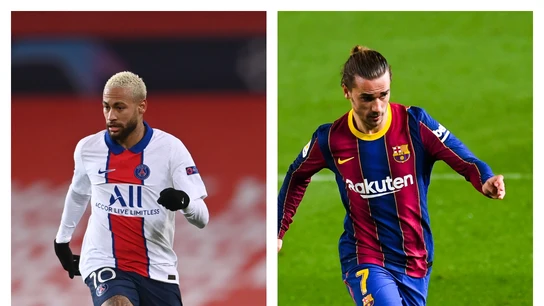 Neymar y Griezmann Neymar y Griezmann