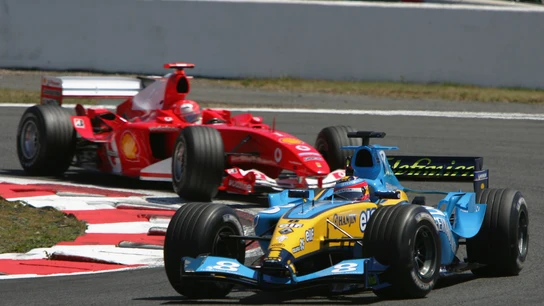 Fernando Alonso y Michael Schumacher Fernando Alonso y Michael Schumacher