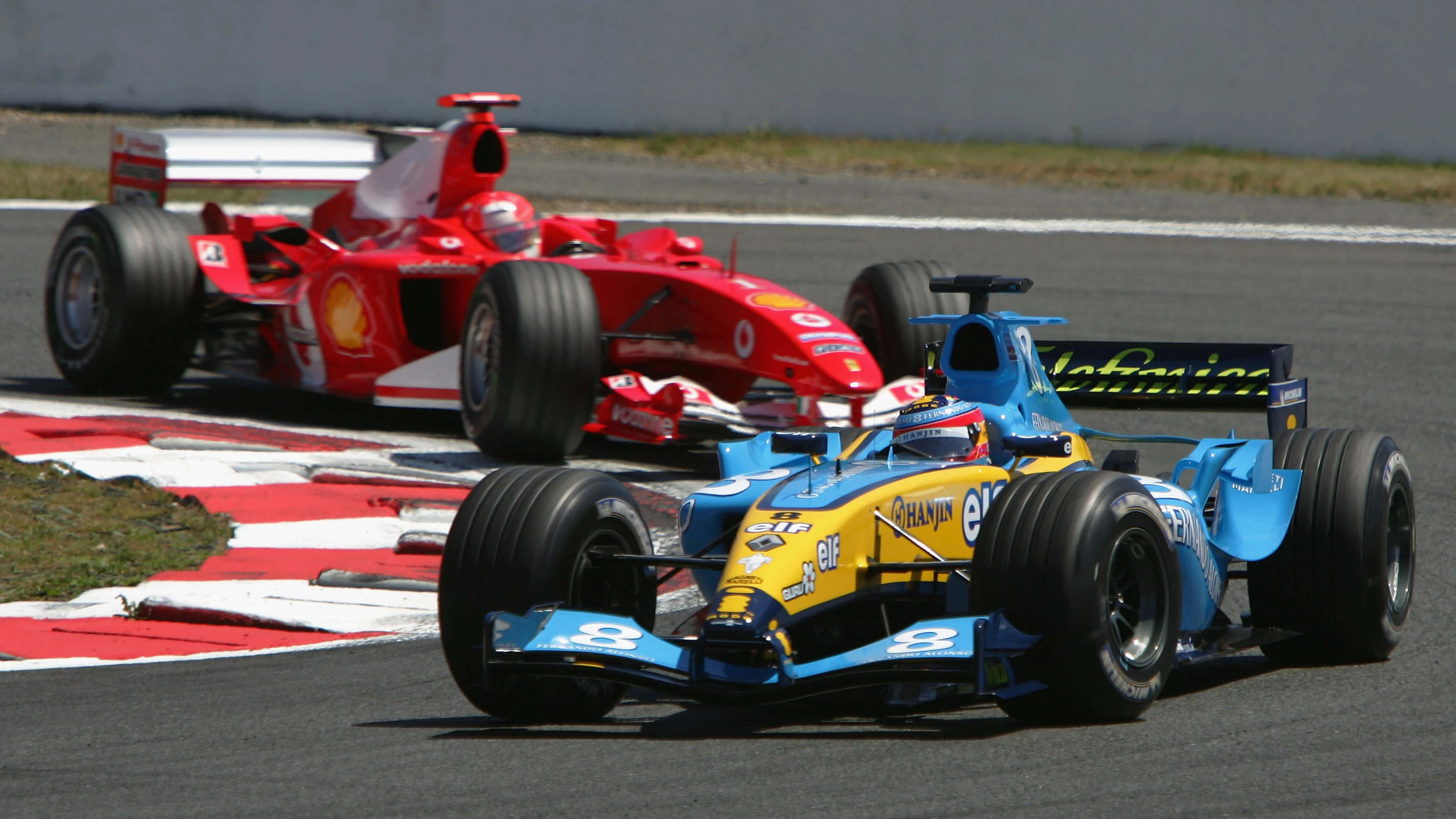 Fernando Alonso y Michael Schumacher