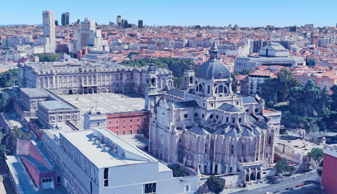 Mapa de Madrid en 3D