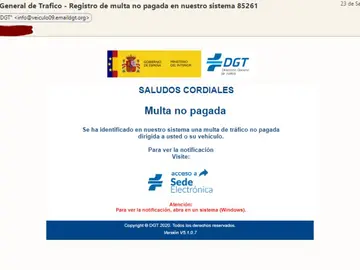 Falsas multa DGT Falsas multa DGT