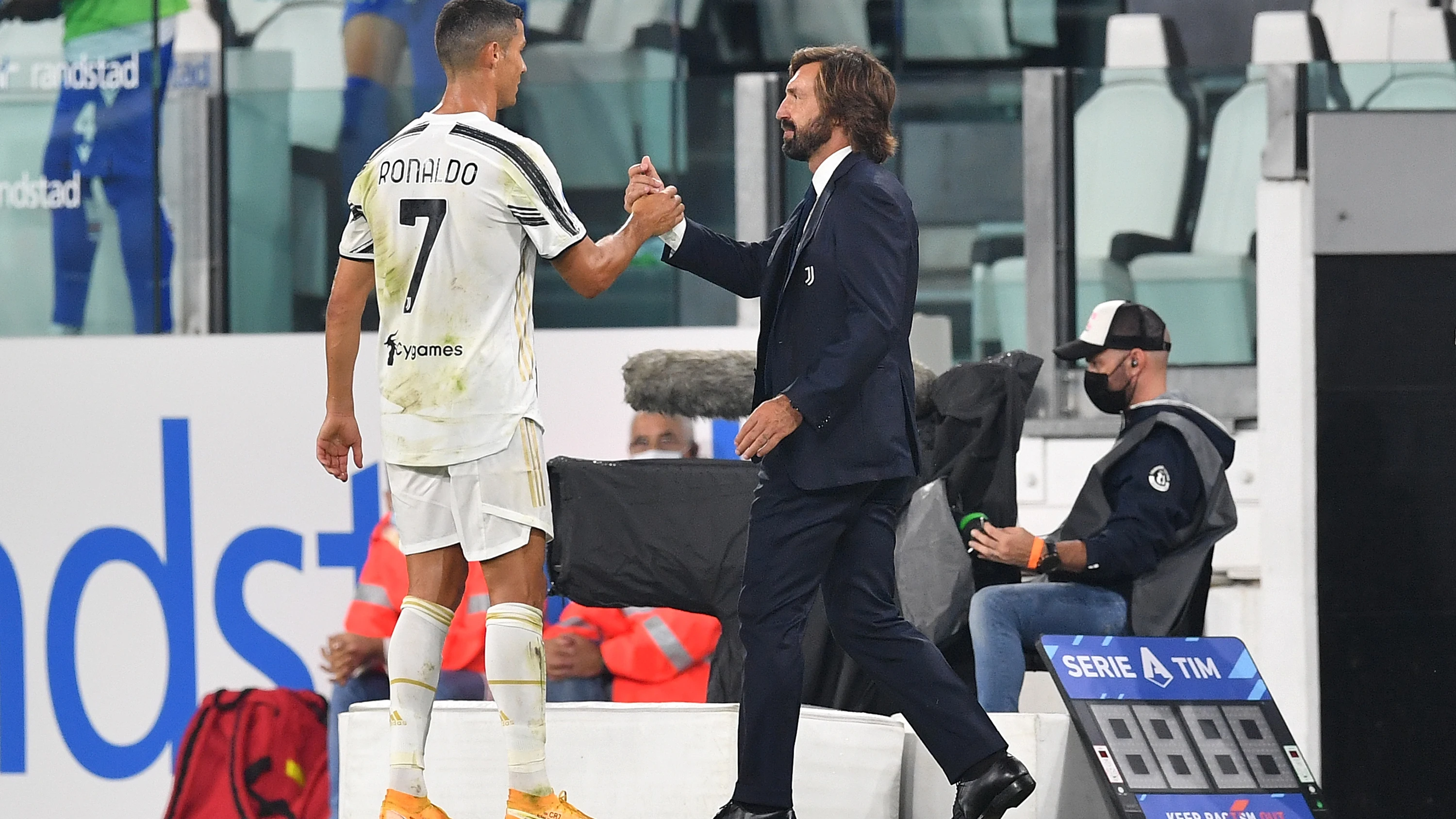 Cristiano Ronaldo y Andrea Pirlo