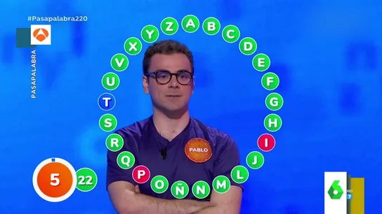 El momentazo en el que Pablo Díaz demuestra en Pasapalabra sus reflejos mentales El momentazo en el que Pablo Díaz demuestra en Pasapalabra sus reflejos mentales