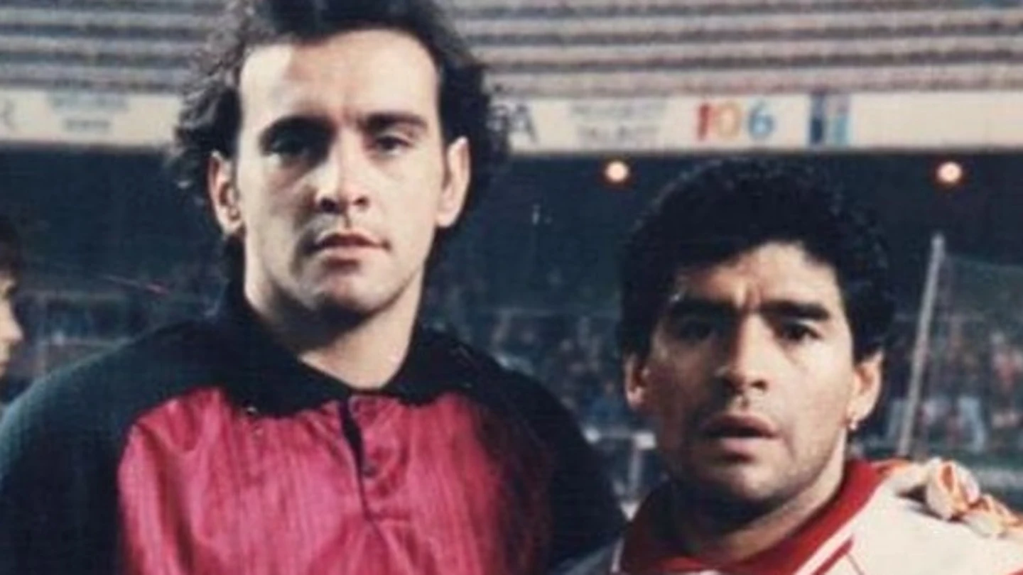 'Monchi' y Maradona 'Monchi' y Maradona