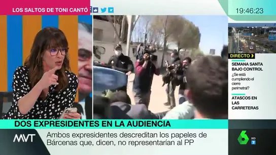 Mamen Mendizábal desmonta con datos a los dirigentes del PP que afirman que la caja B no existió Mamen Mendizábal desmonta con datos a los dirigentes del PP que afirman que la caja B no existió