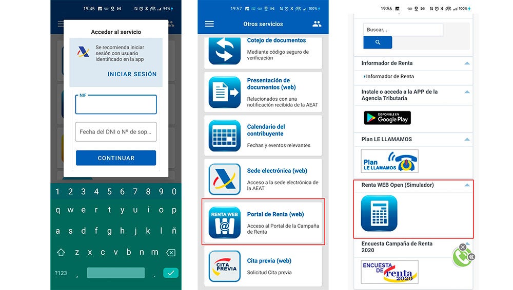 Accediendo al nuevo simulador