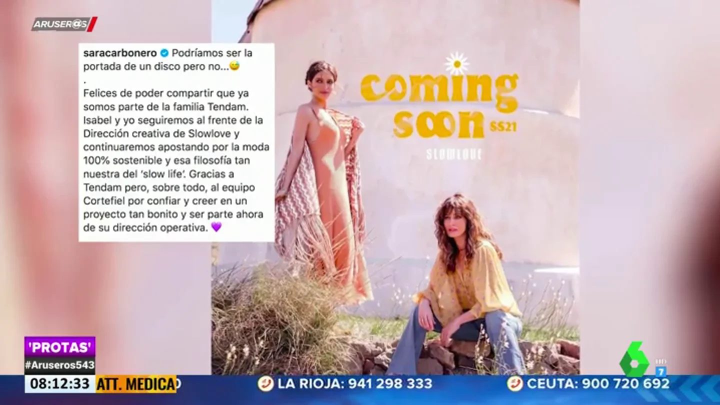 Sara Carbonero e Isabel Jiménez venden su firma de ropa al gigante textil Tendam Sara Carbonero e Isabel Jiménez venden su firma de ropa al gigante textil Tendam