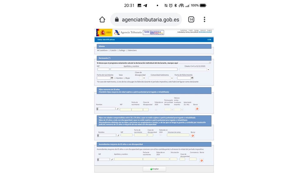 Visualizando el simulador