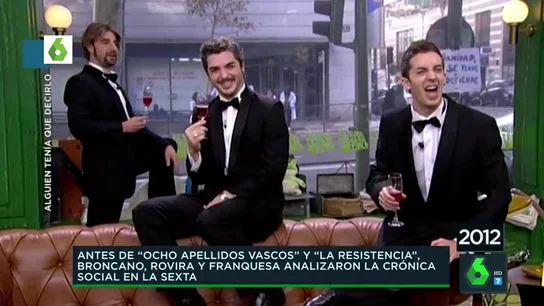 Cuando unos 'desconocidos' Dani Rovira y David Broncano analizaron la crónica social en 'Alguien tenía que decirlo' Cuando unos 'desconocidos' Dani Rovira y David Broncano analizaron la crónica social en 'Alguien tenía que decirlo'
