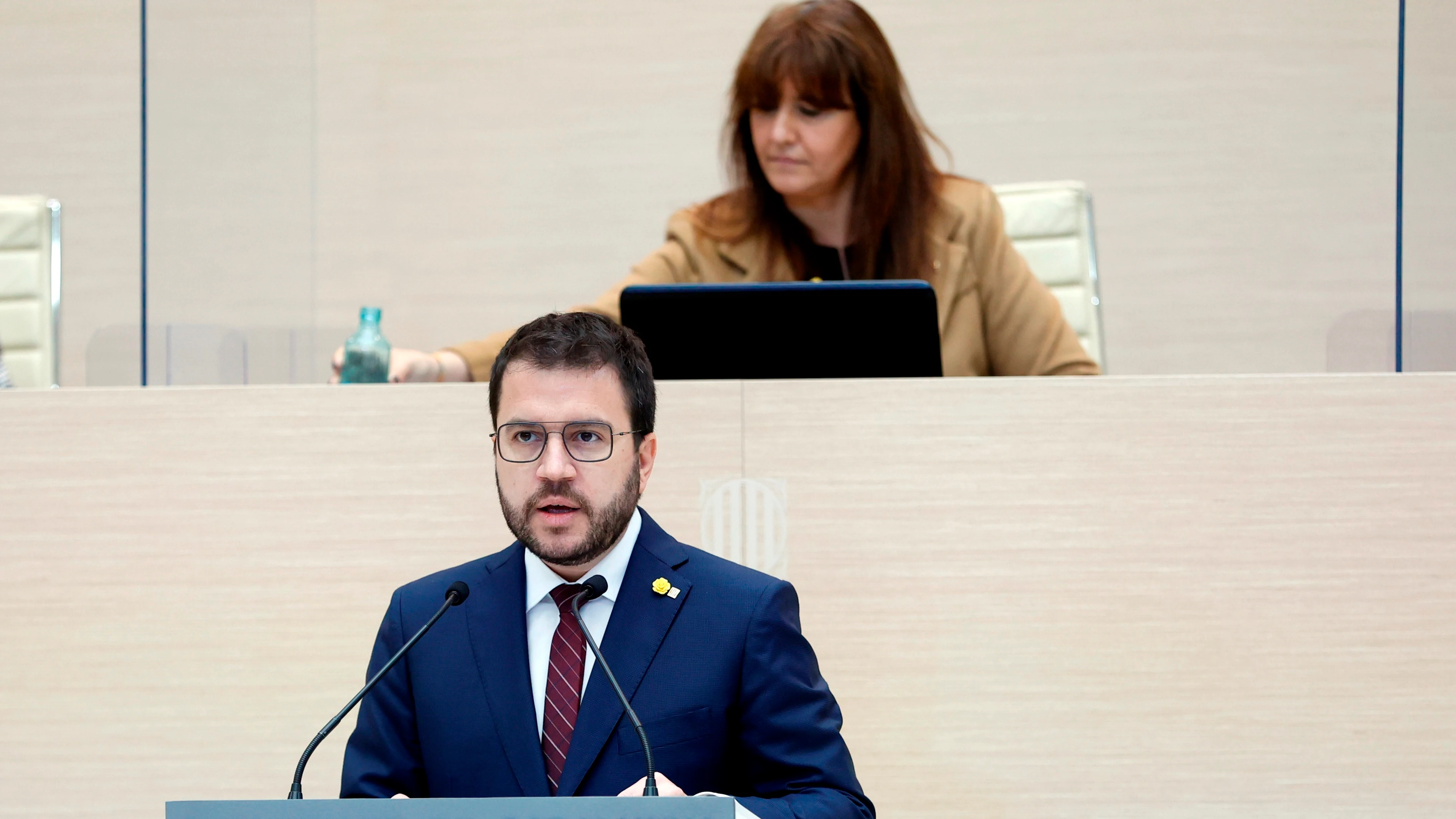 Pere Aragonès en el debate de investidura