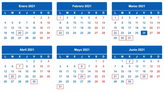 Calendario de la declaración de la renta en 2021 Calendario de la declaración de la renta en 2021