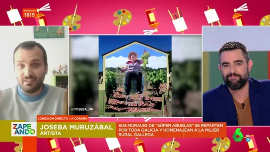 Un artista gallego homenajea a las abuelas rurales convirtiéndolas en superheroínas en murales: "Hacen cosas que nosotros no somos capaces de hacer" Un artista gallego homenajea a las abuelas rurales convirtiéndolas en superheroínas en murales: "Hacen cosas que nosotros no somos capaces de hacer"