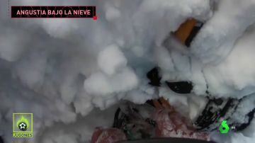 Angustioso rescate a un esquiador tras quedar sepultado por una avalancha