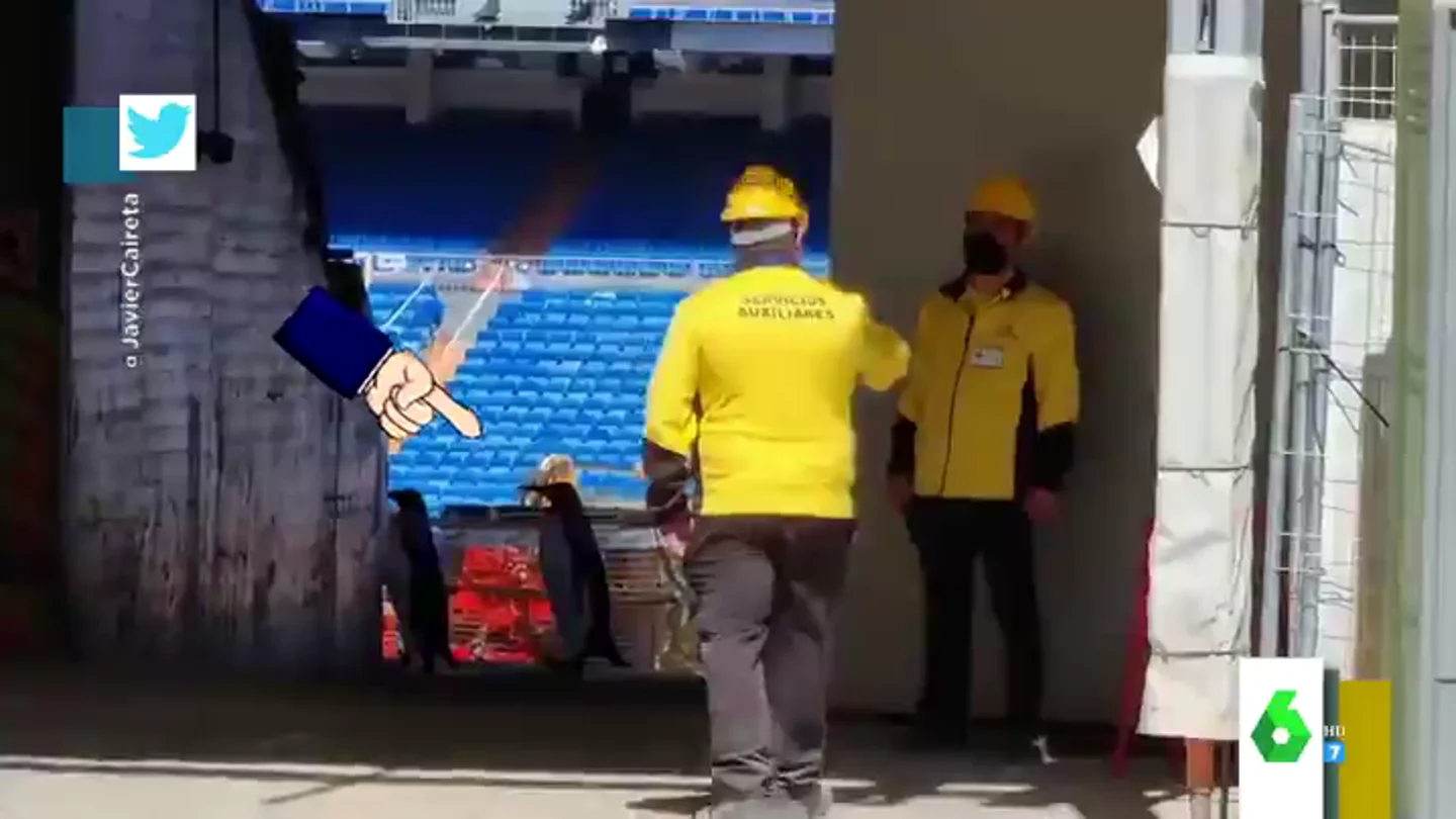 La verdad detrás del vídeo viral de pingüinos andando entre las obras del Bernabéu La verdad detrás del vídeo viral de pingüinos andando entre las obras del Bernabéu