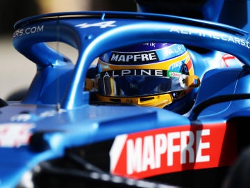 Fernando Alonso, en el Alpine
