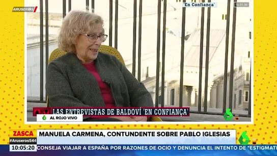 Carmena, a Pablo Iglesias: "Me deberías haber votado para la candidatura de Madrid. Te equivocaste" Carmena, a Pablo Iglesias: "Me deberías haber votado para la candidatura de Madrid. Te equivocaste"