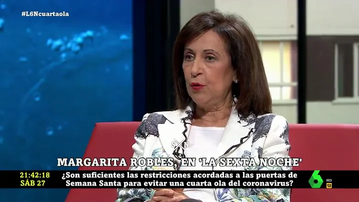 Margarita Robles en laSexta Noche