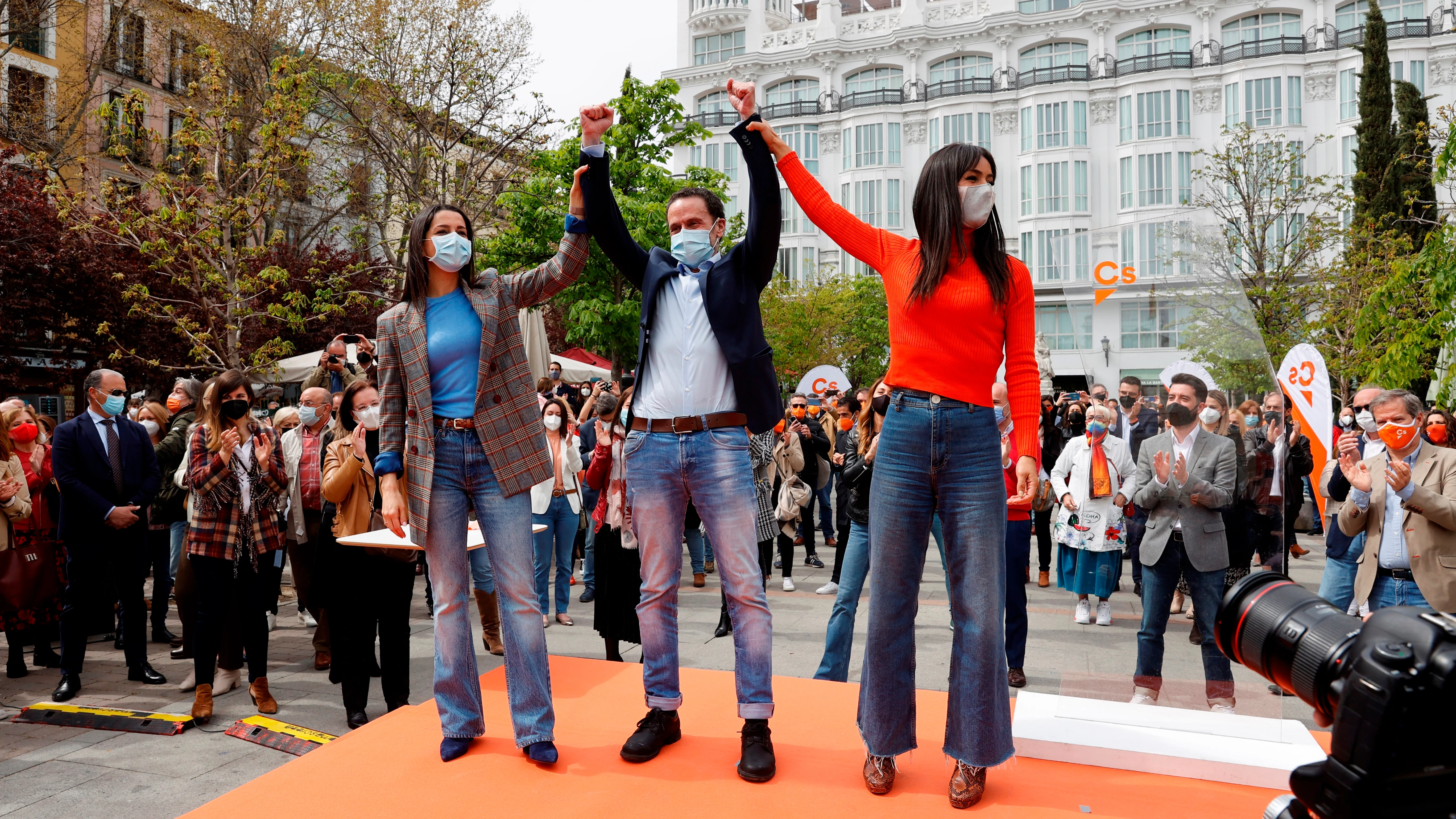 Inés Arrimadas y Begoña Villacís arropan a Edmundo Bal como candidato para la Comunidad de Madrid