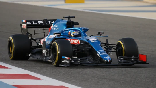 Fernando Alonso, a los mandos de su Alpine Fernando Alonso, a los mandos de su Alpine