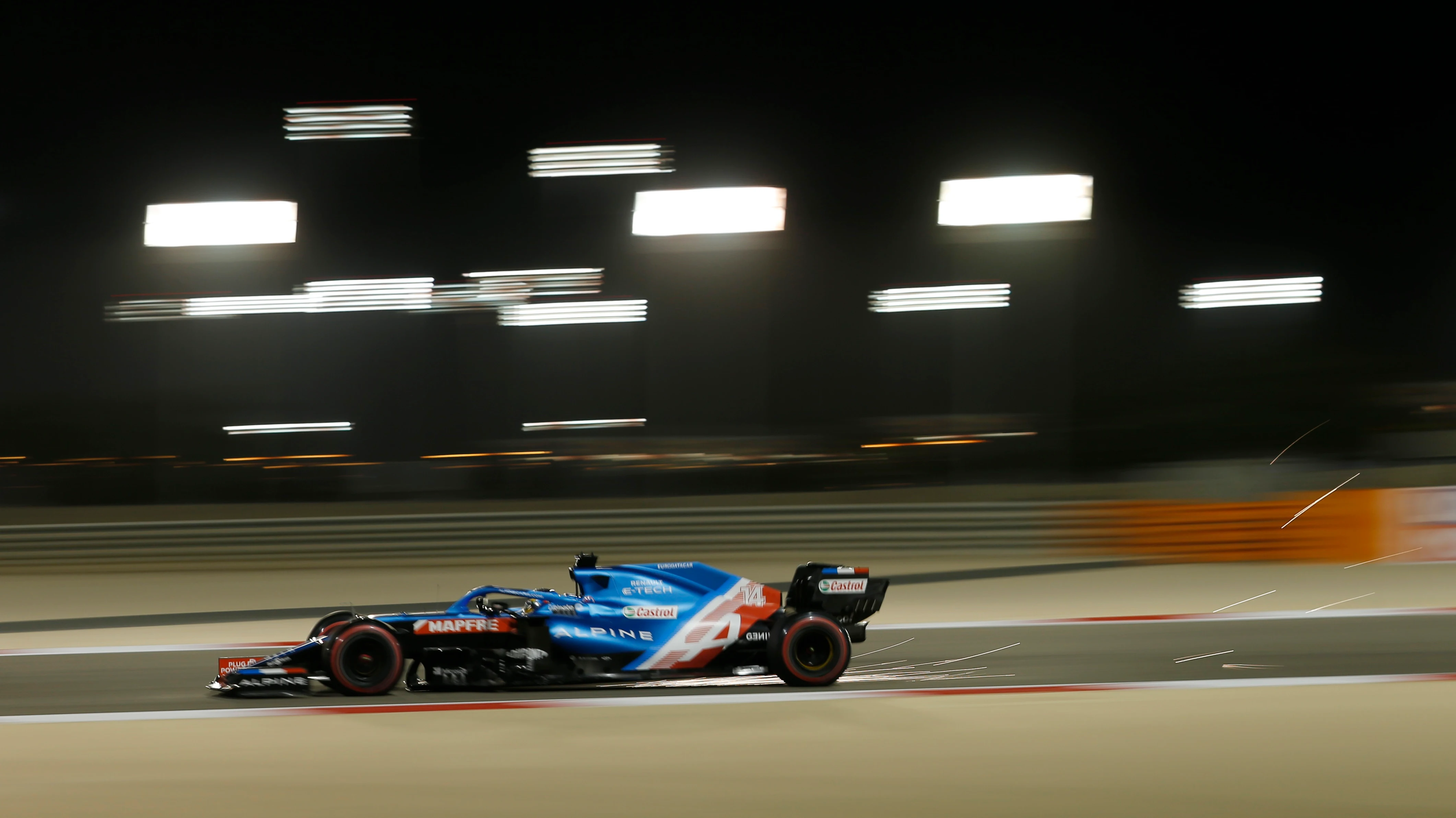 Fernando Alonso en la clasificación del GP de Baréin