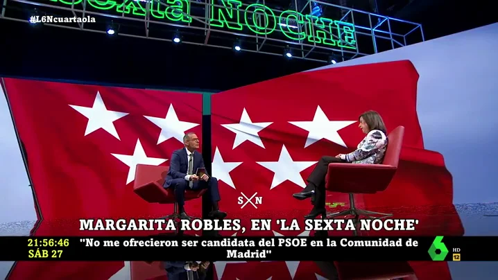 Margarita Robles en laSexta Noche