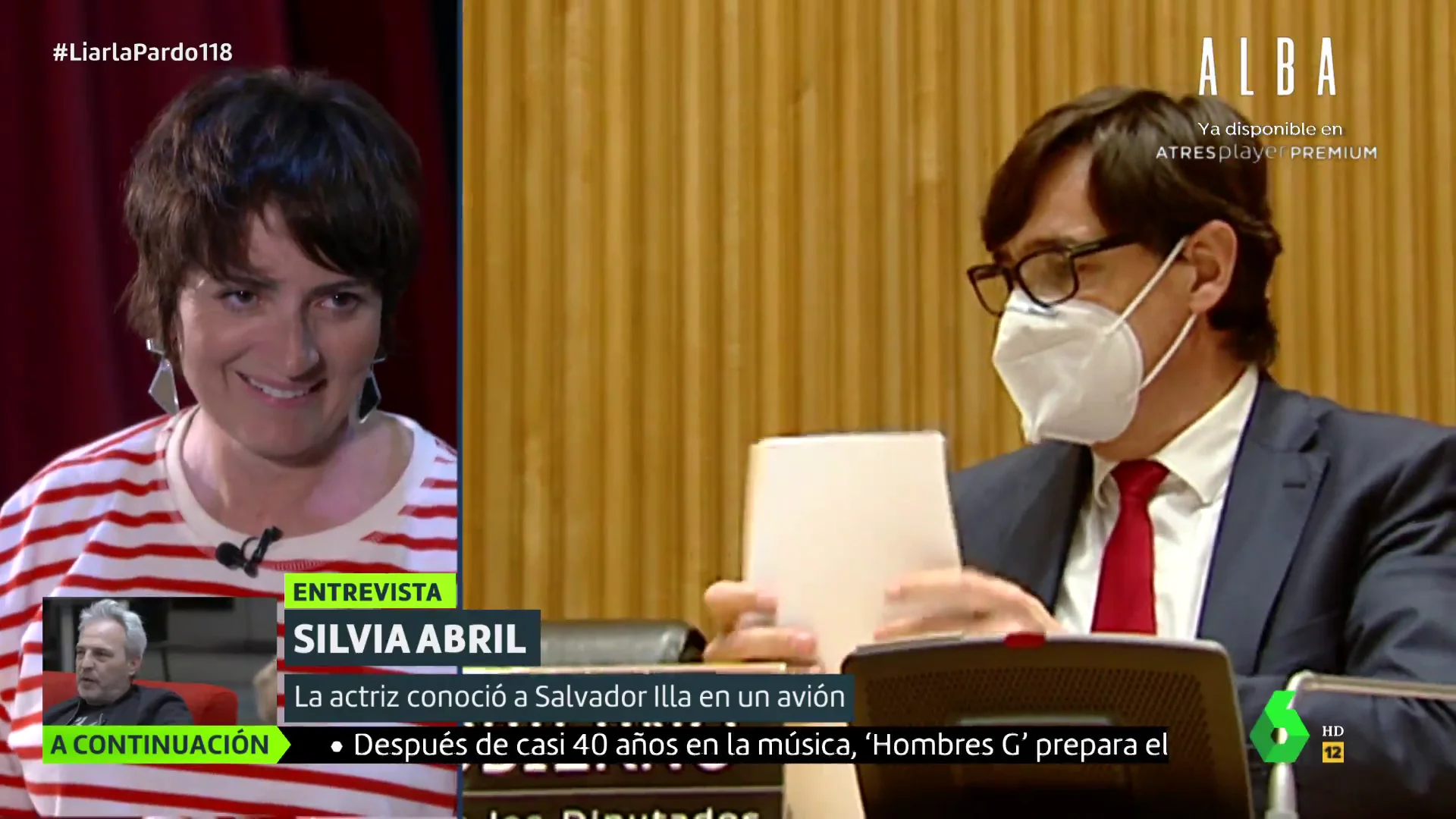 Así fue el momento en el que Silvia Abril ocupó el asiento de Illa en un avión: "Buenafuente me echó la bronca"