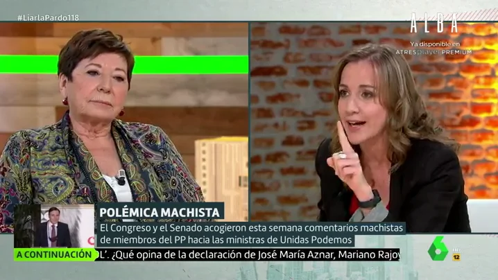 Celia Villalobos y Tania Sánchez