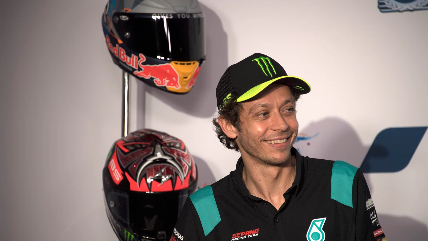 Valentino Rossi, en el GP de Qatar Valentino Rossi, en el GP de Qatar