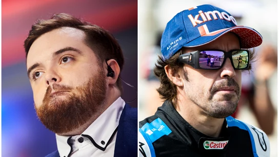 Ibai Llanos y Fernando Alonso Ibai Llanos y Fernando Alonso