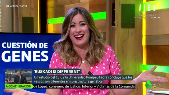 Inés Paz desata las risas en el plató de Liarla Pardo al hablar de la genética de los vascos: "Nos deja locos" Inés Paz desata las risas en el plató de Liarla Pardo al hablar de la genética de los vascos: "Nos deja locos"