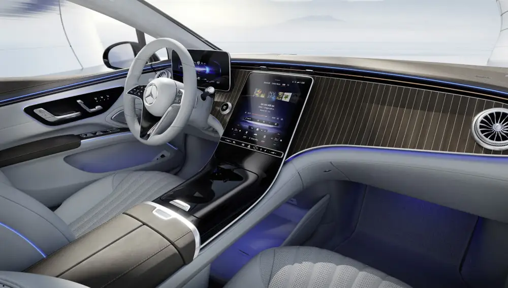Interior del Mercedes EQS