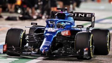 Fernando Alonso en el GP de Bahréin