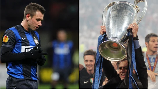 Antonio Cassano y José Mourinho Antonio Cassano y José Mourinho