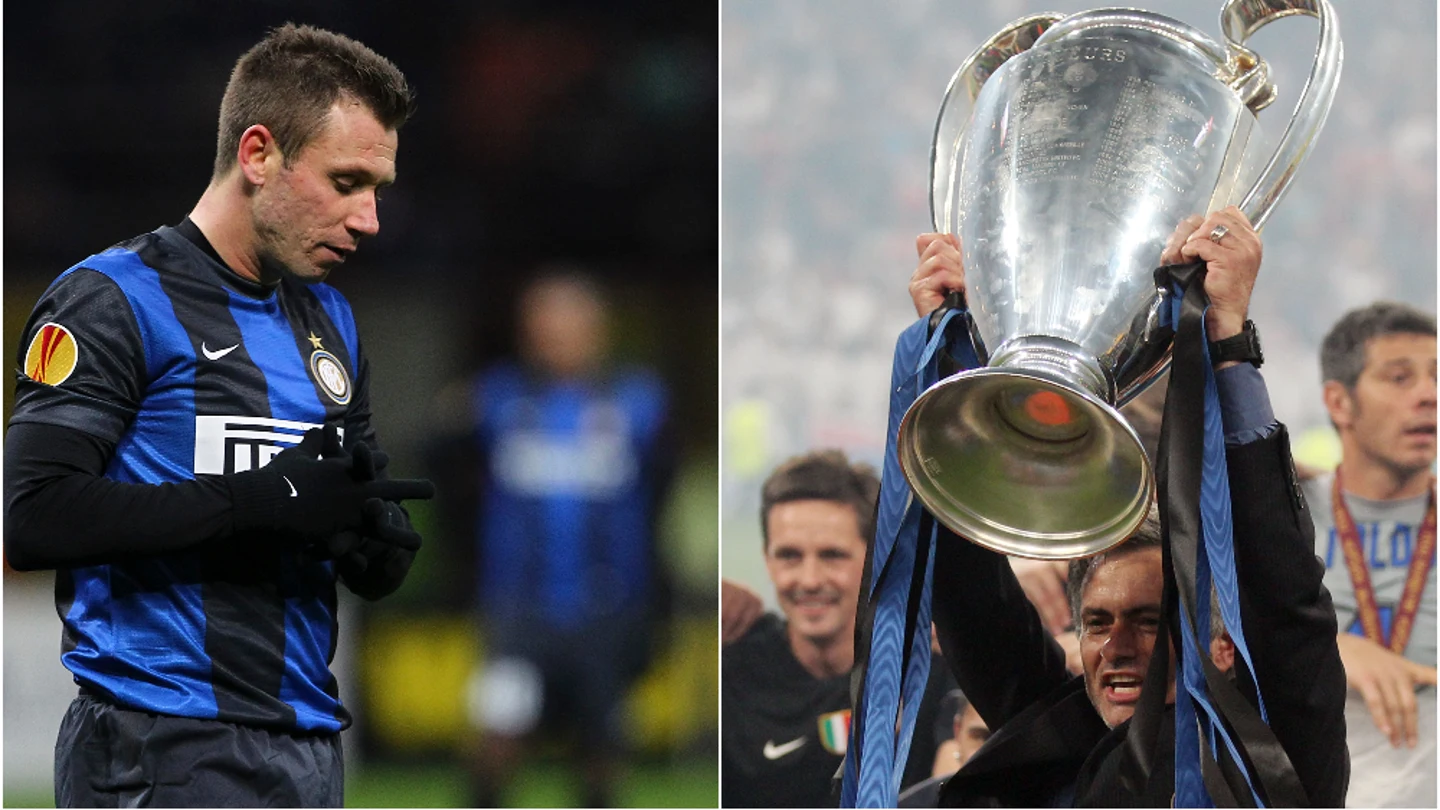 Antonio Cassano y José Mourinho Antonio Cassano y José Mourinho