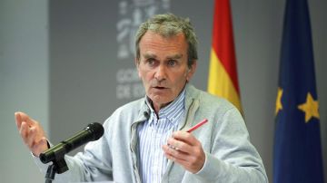 Fernando Simón, durante la rueda de prensa