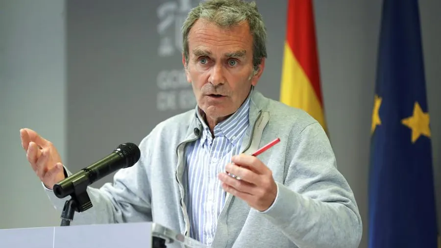 Fernando Simón, durante la rueda de prensa