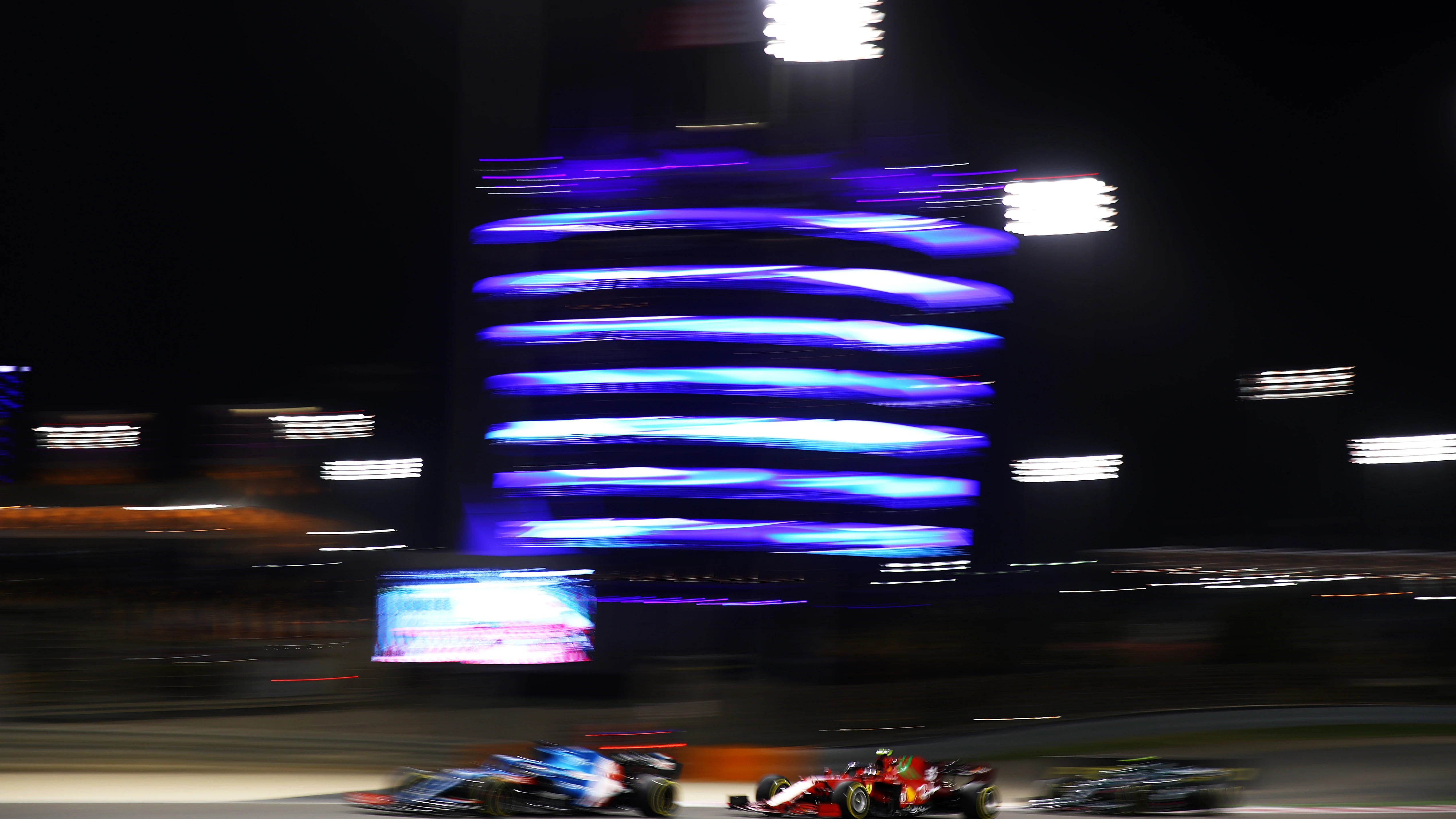 Sainz, Vettel y Alonso