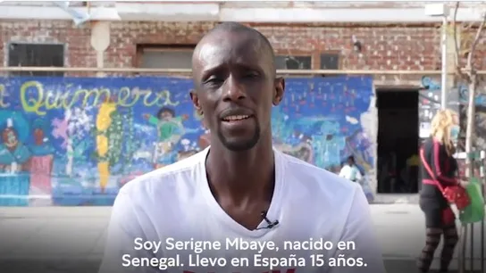 Serigne Mbaye, portavoz del Sindicato de Manteros Serigne Mbaye, portavoz del Sindicato de Manteros