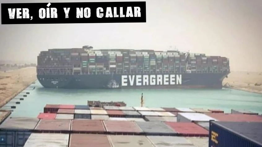 Atasco en el canal de Suez