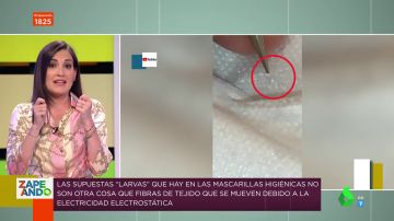 La explicación científica de Boticaria García a las supuestas 'larvas' vistas en mascarillas