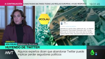 Ada Colau explica los motivos por los que deja Twitter