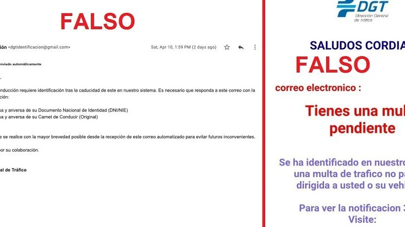 La DGT alerta de un nuevo timo relacionado con multas falsas y la caducidad del carnet de conducir