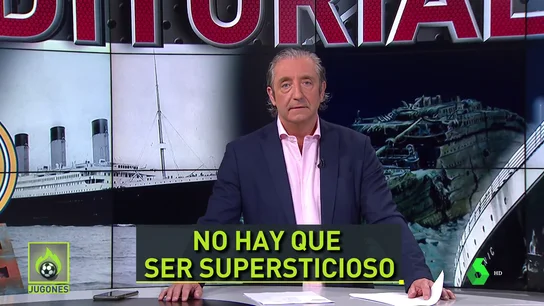 Josep Pedrerol, en Jugones, en laSexta Pedrerol, sobre el hotel 'Titanic' en el que aloja el Real Madrid en Liverpool: "Ser supersticioso da mala suerte"
