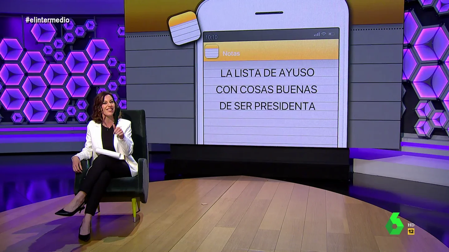 Cristina Gallego 'revela' lo que Ayuso esconde en su lista de 'cosas buenas de ser presidenta': "Ser best friend de Ana Rosa" Cristina Gallego 'revela' lo que Ayuso esconde en su lista de 'cosas buenas de ser presidenta': "Ser best friend de Ana Rosa"