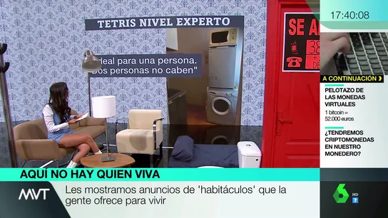 Más Vale Tarde (15-04-21) En busca del peor 'zulo': estos son los pisos más pequeños con alquileres abusivos que hemos encontrado Más Vale Tarde (15-04-21) En busca del peor 'zulo': estos son los pisos más pequeños con alquileres abusivos que hemos encontrado